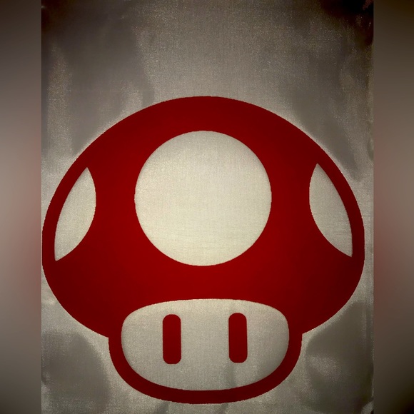 COPY - Super Mario Mushroom Graphic DrawString Backpack - Picture 2 of 4